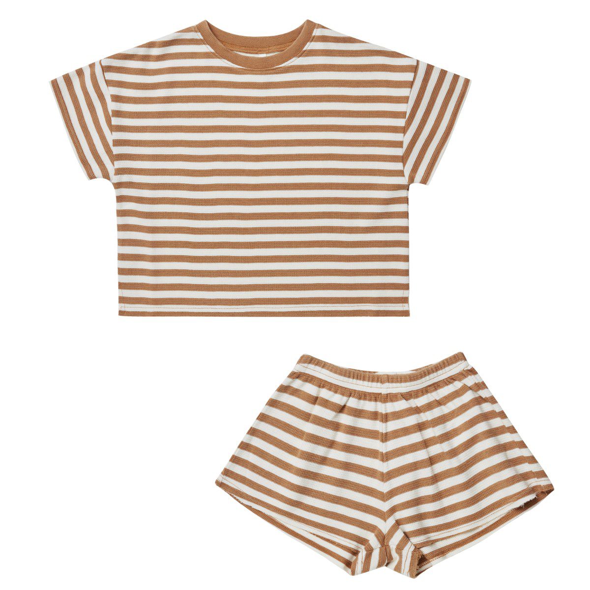 Summer Waffle Set | Camel Stripe