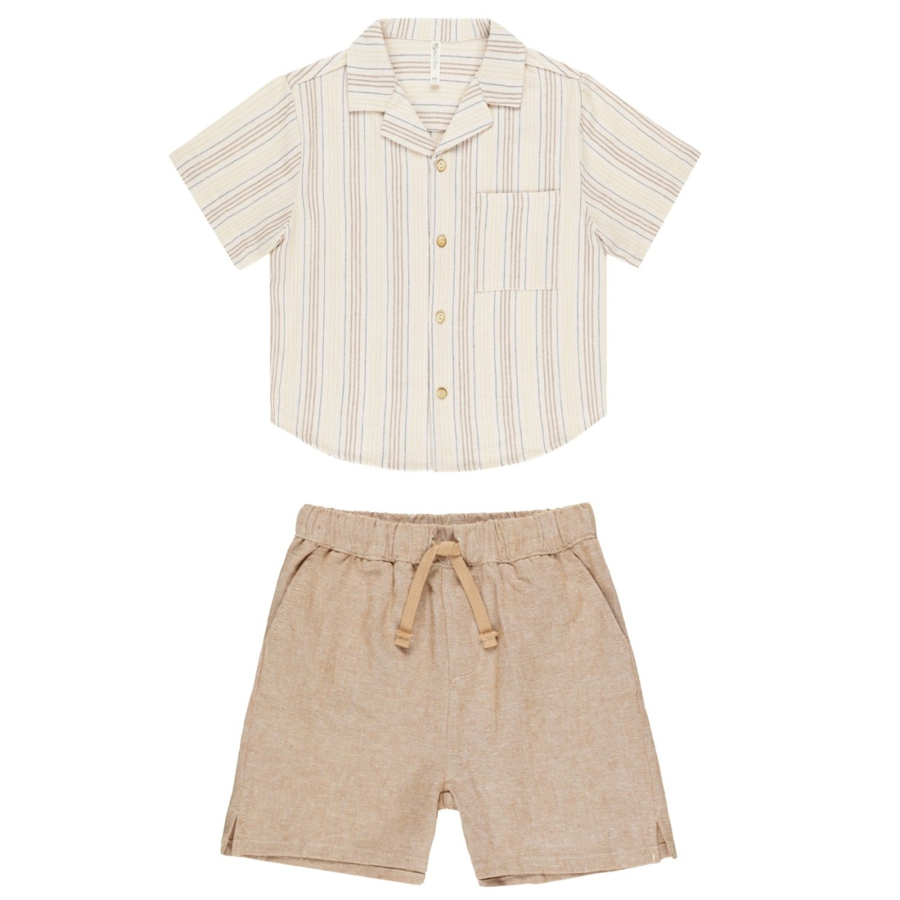 Lapel Collar Shirt & Perry Short Cocoa