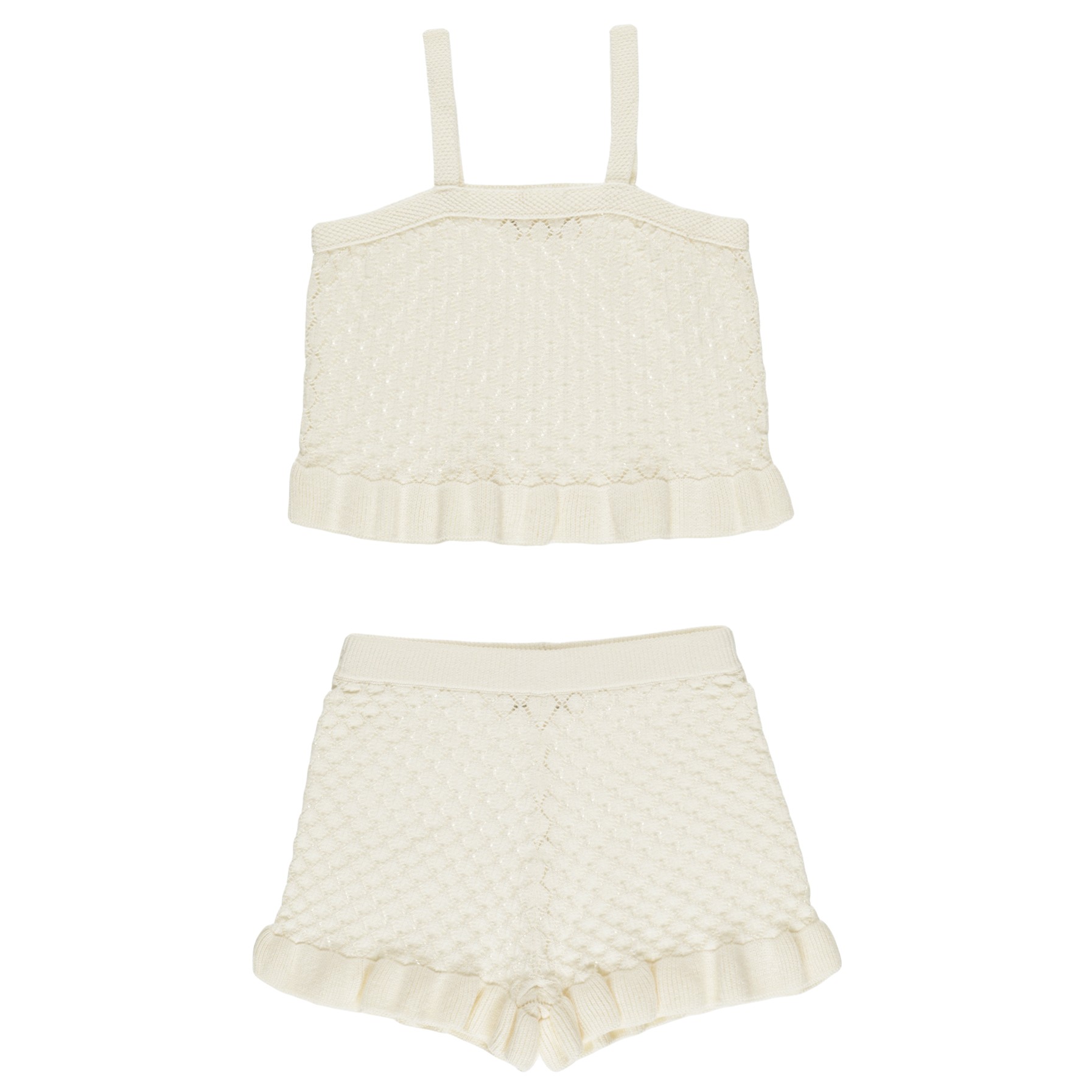Crochet Tank Set | Ivory