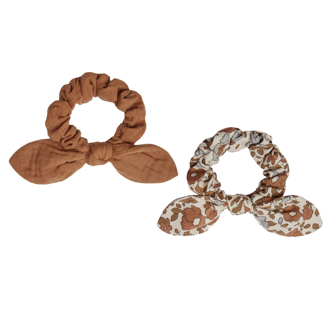 Scrunchie Set | rust / beige