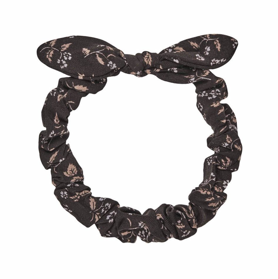 Baby Bow Headband | Dark Floral