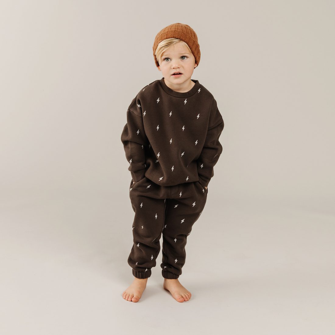 Fleece Sweatshirt & Jogger Pants | Lightning Bolt