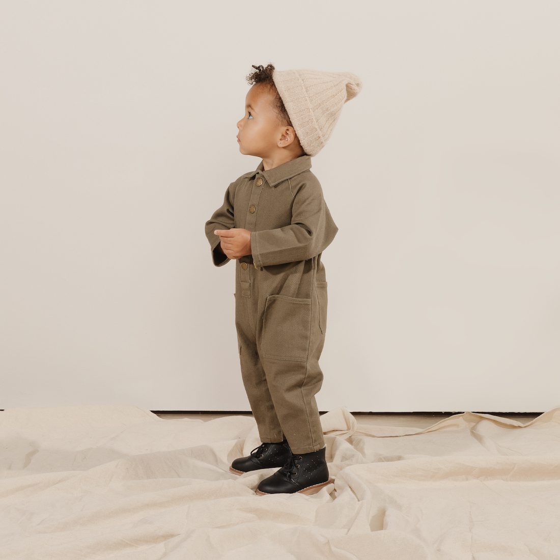 Snap Jumpsuit | Olive