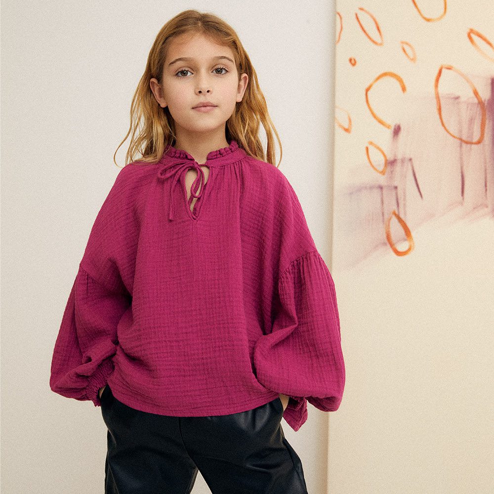 Olivia Blouse Bougainvillea