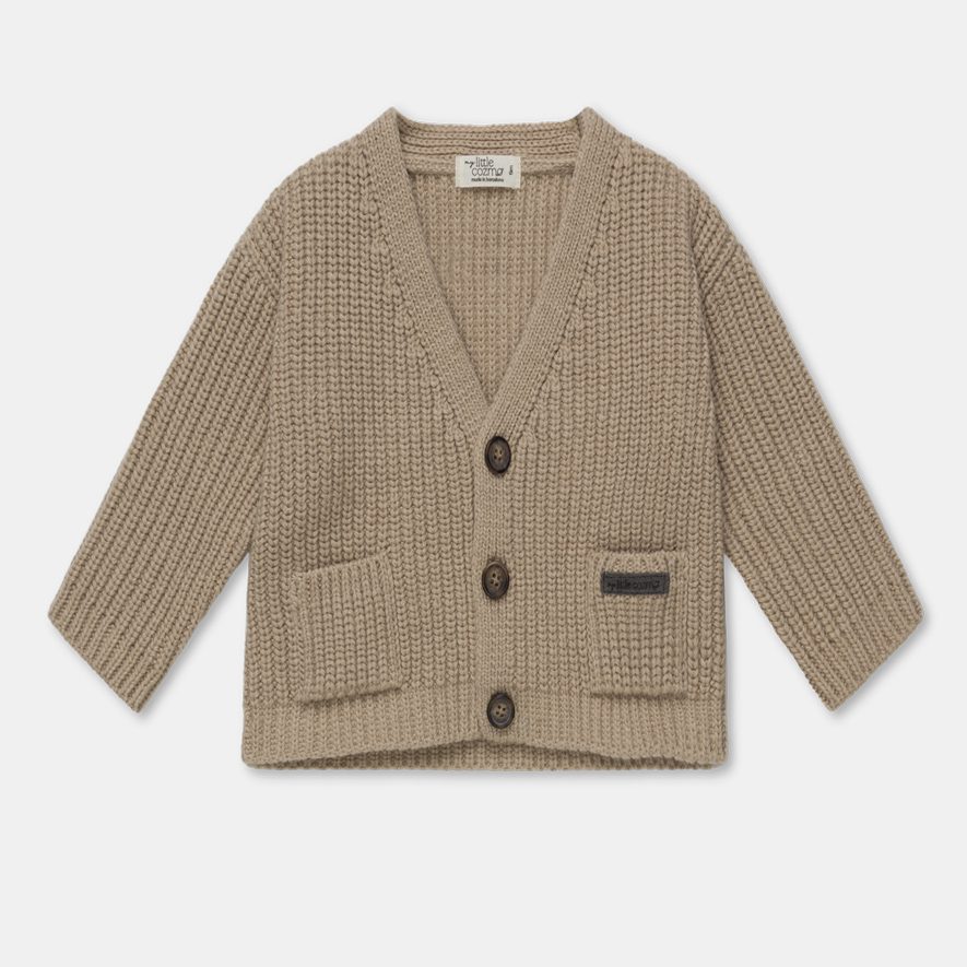 Reilly Beige Knit Cardigen