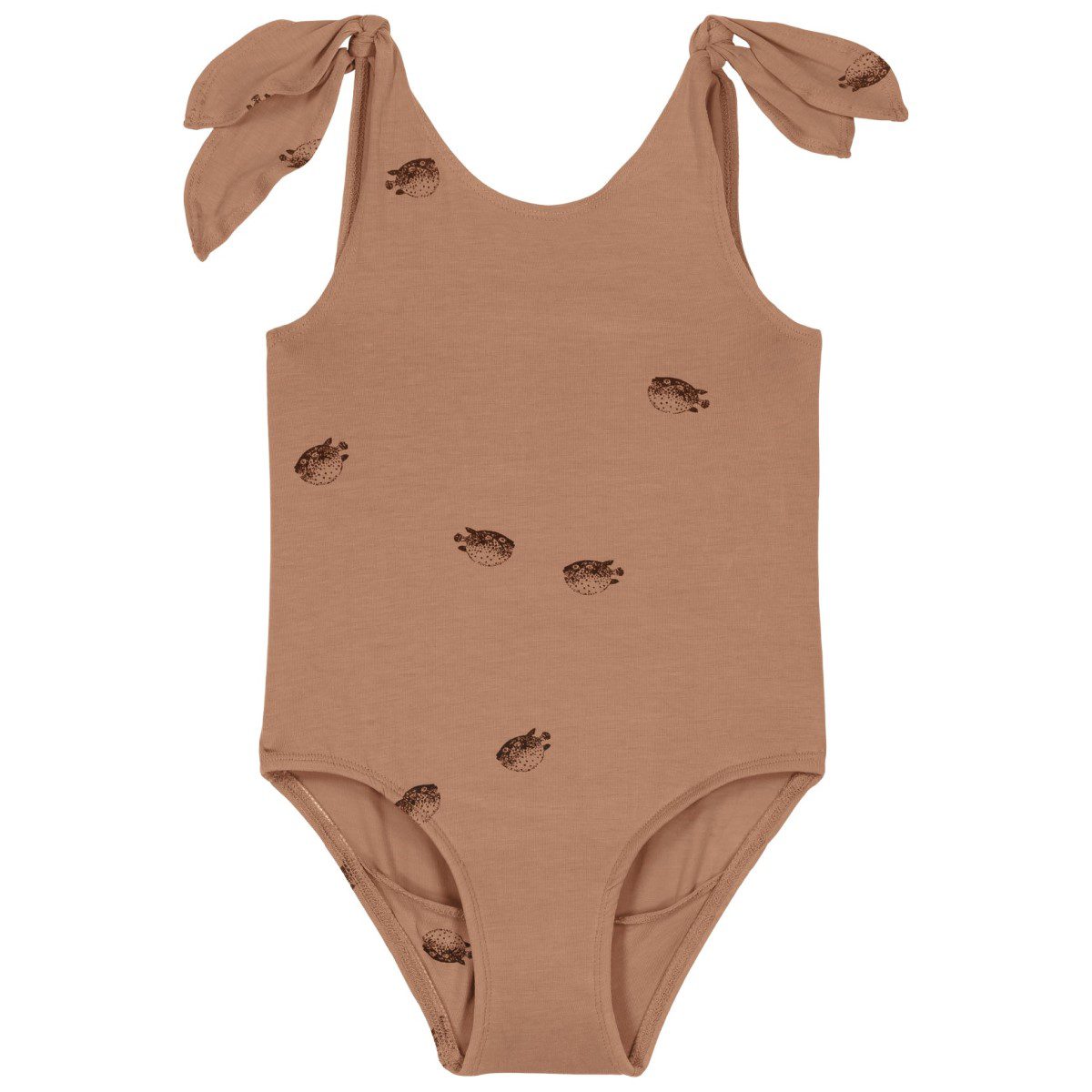 Roberta Swimsuit | Indian Tan/Puffer Fish