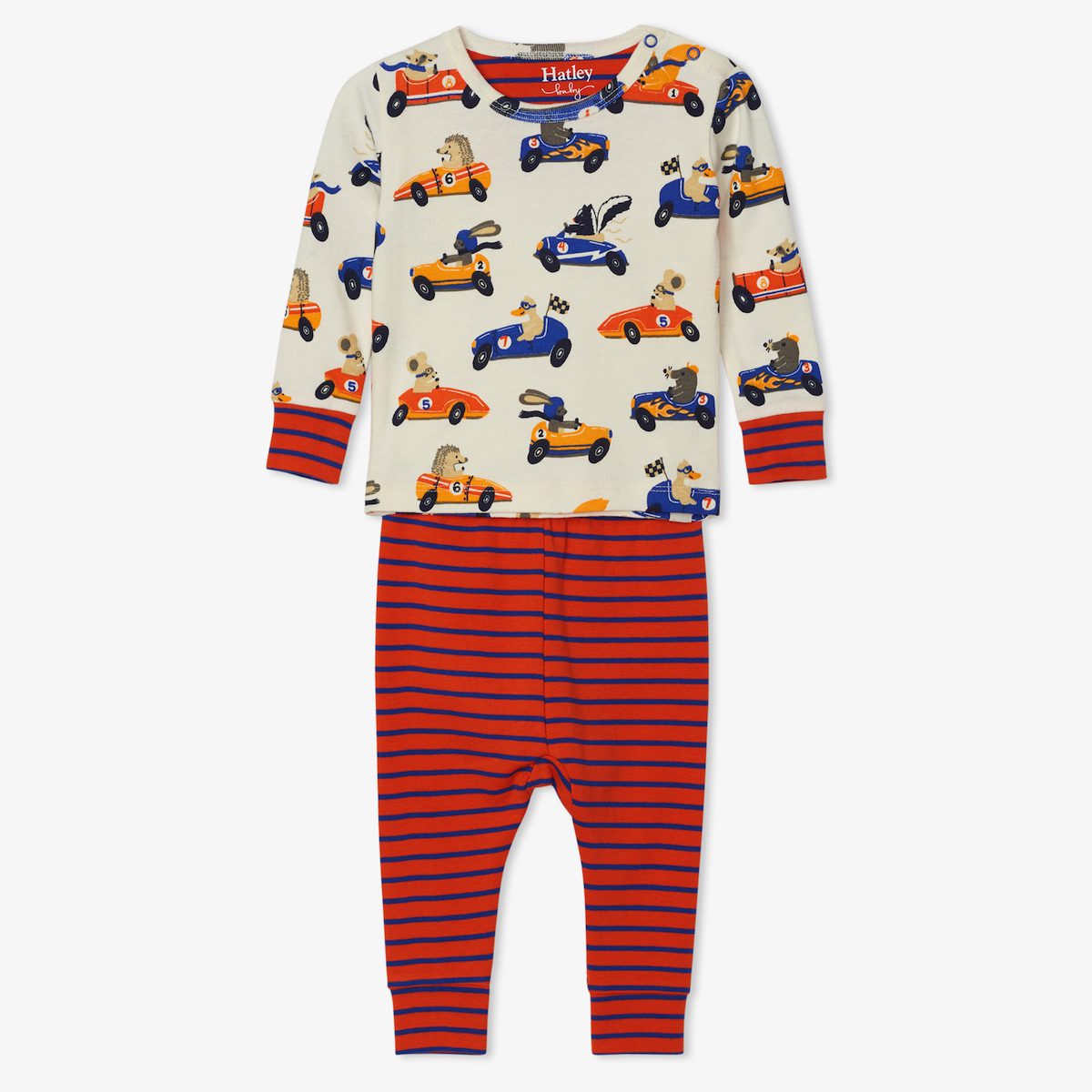 Racing Animals Baby Pajama Set