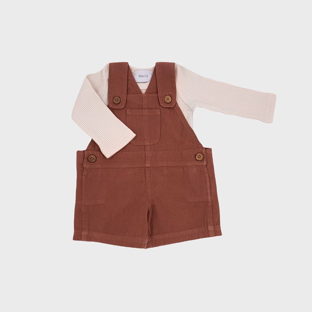 Remy Overalls & Drew Romper