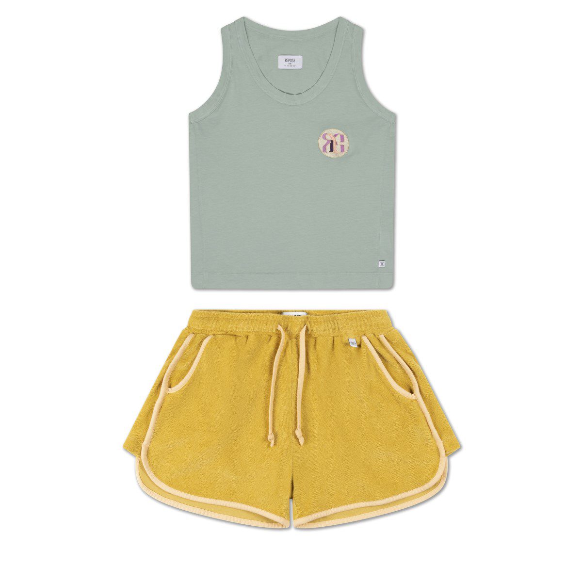 Misty Sky Singlet & Sporty Short | Set