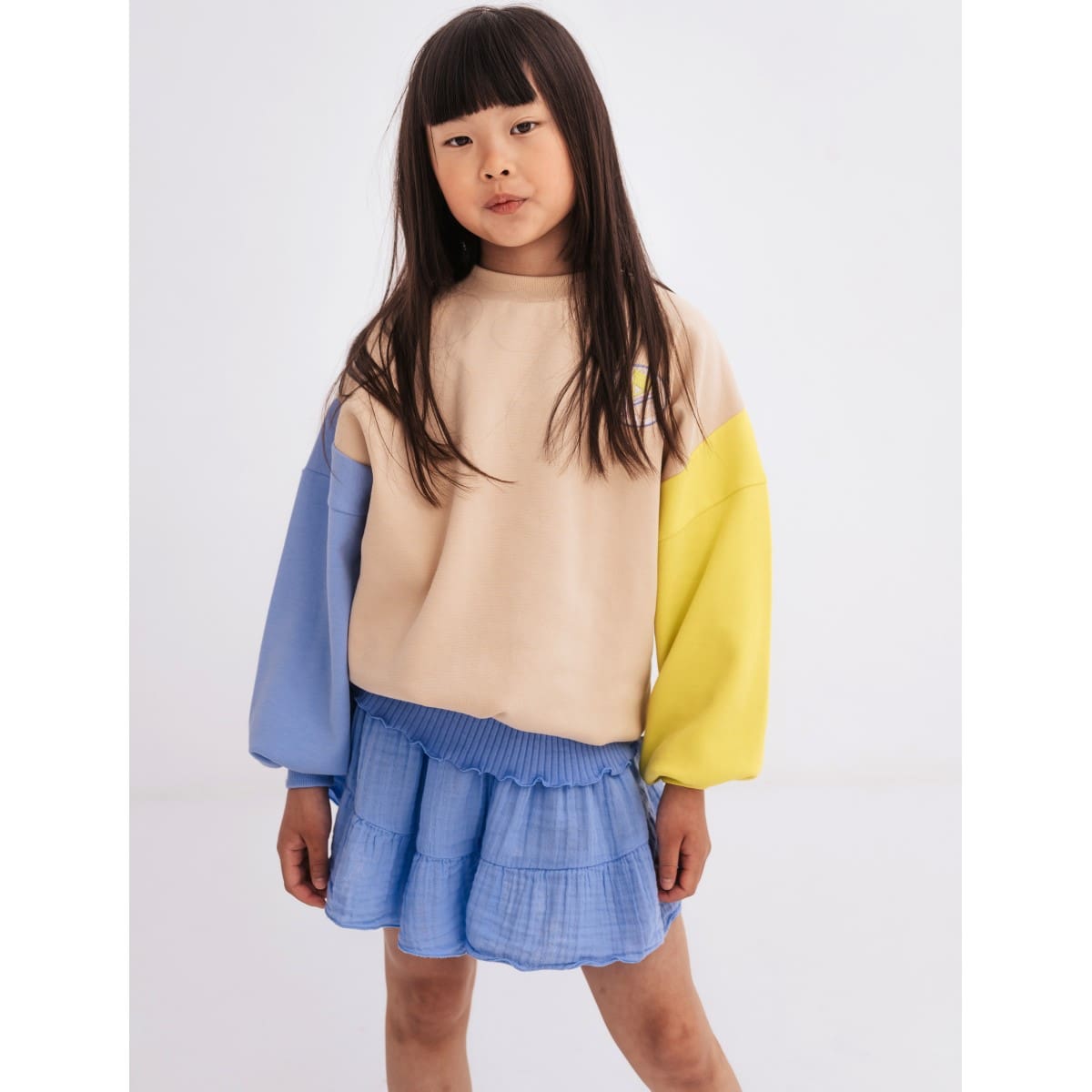 Crewneck Sweater | Color Block