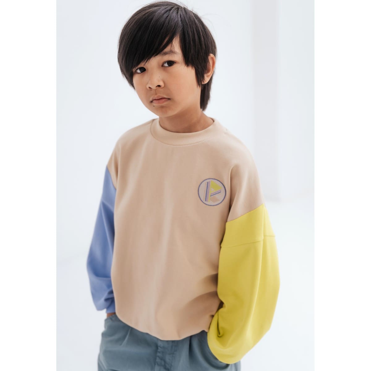 Crewneck Sweater | Color Block