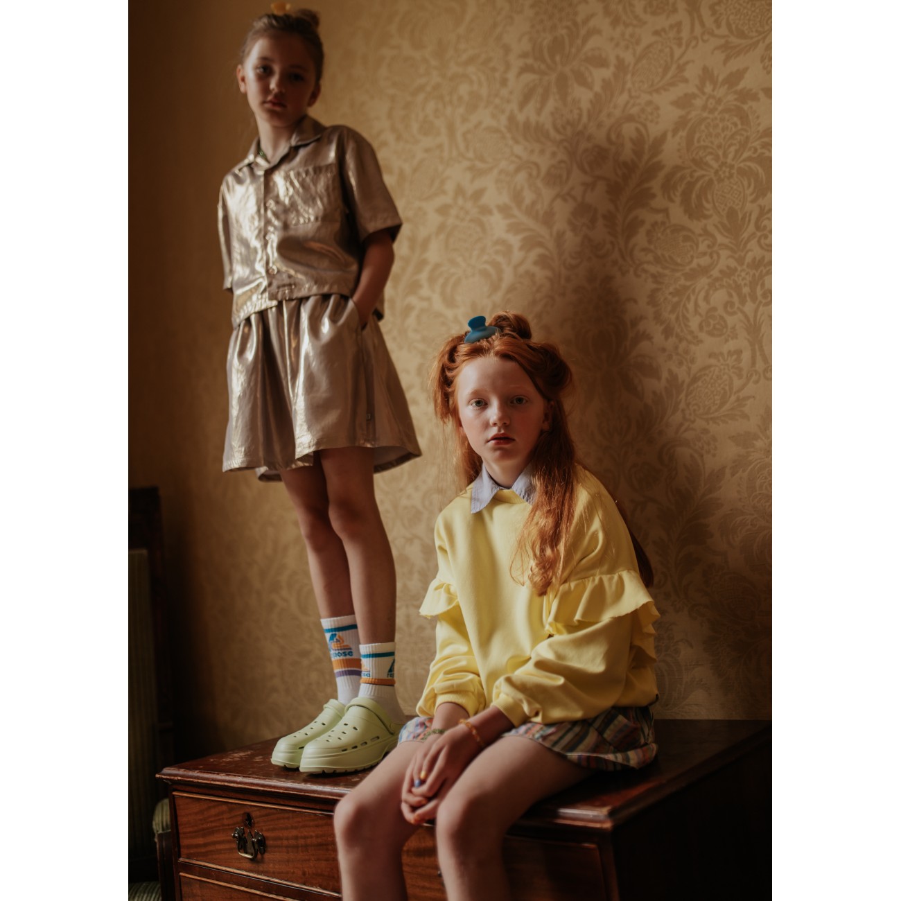 Mini Skirt | Shimmers Of Gold