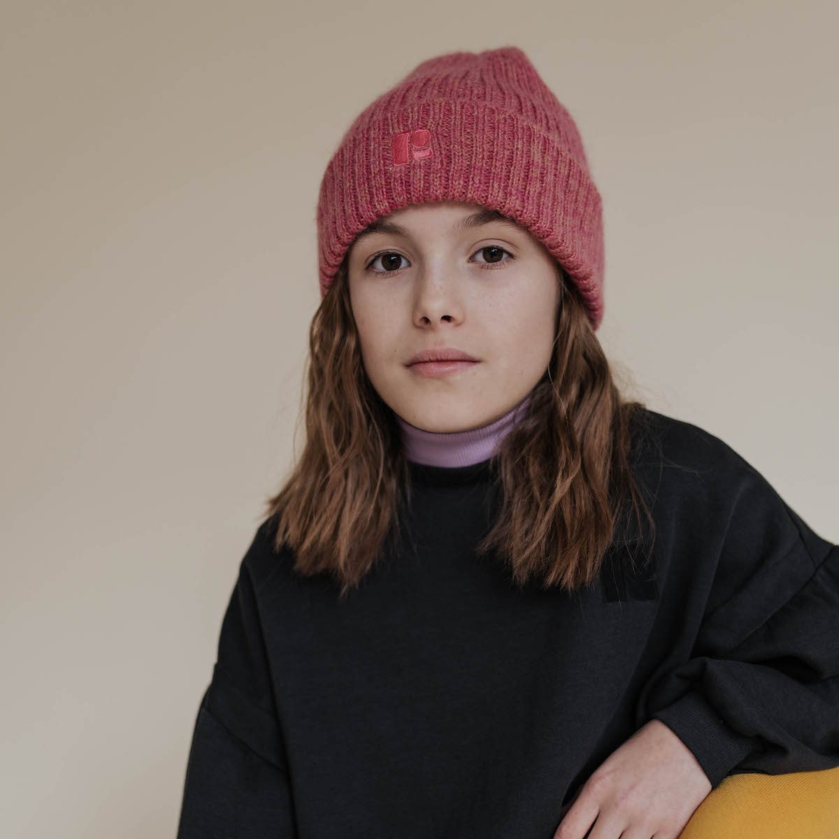 Knit Hat | Pinkish Coral