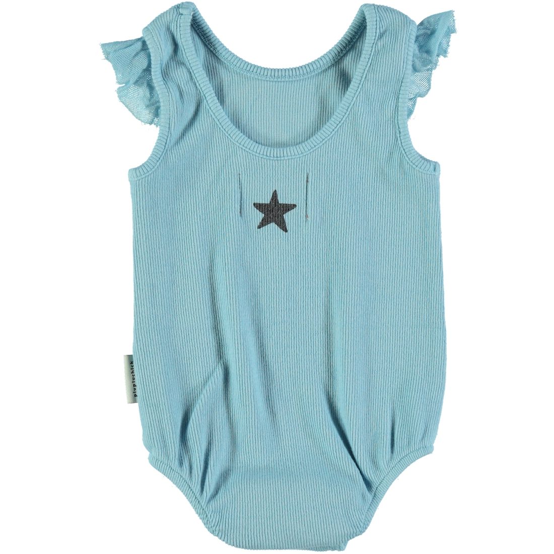 Ribbed Body Blue W/ Palme D'Or Print