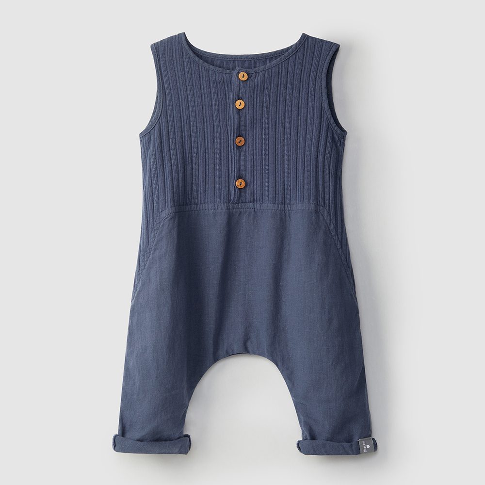 Ribbed Jumpsuit | Indigo