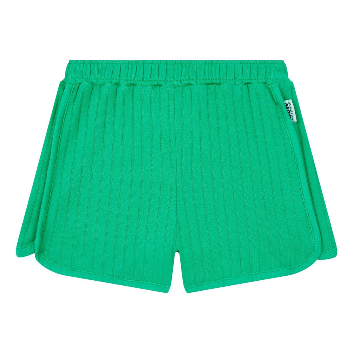 Lauren Martin Flower T-Shirt & Ribbed Shorts | Papaye/Green