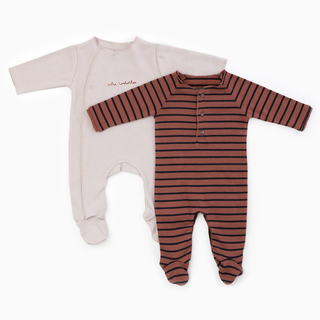Ricardo Striped Rib Baby Grow Set