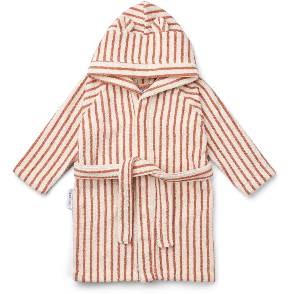 Rollo Bathrobe Mini | Y/D Stripes Tuscany Rose/Creme De La Creme