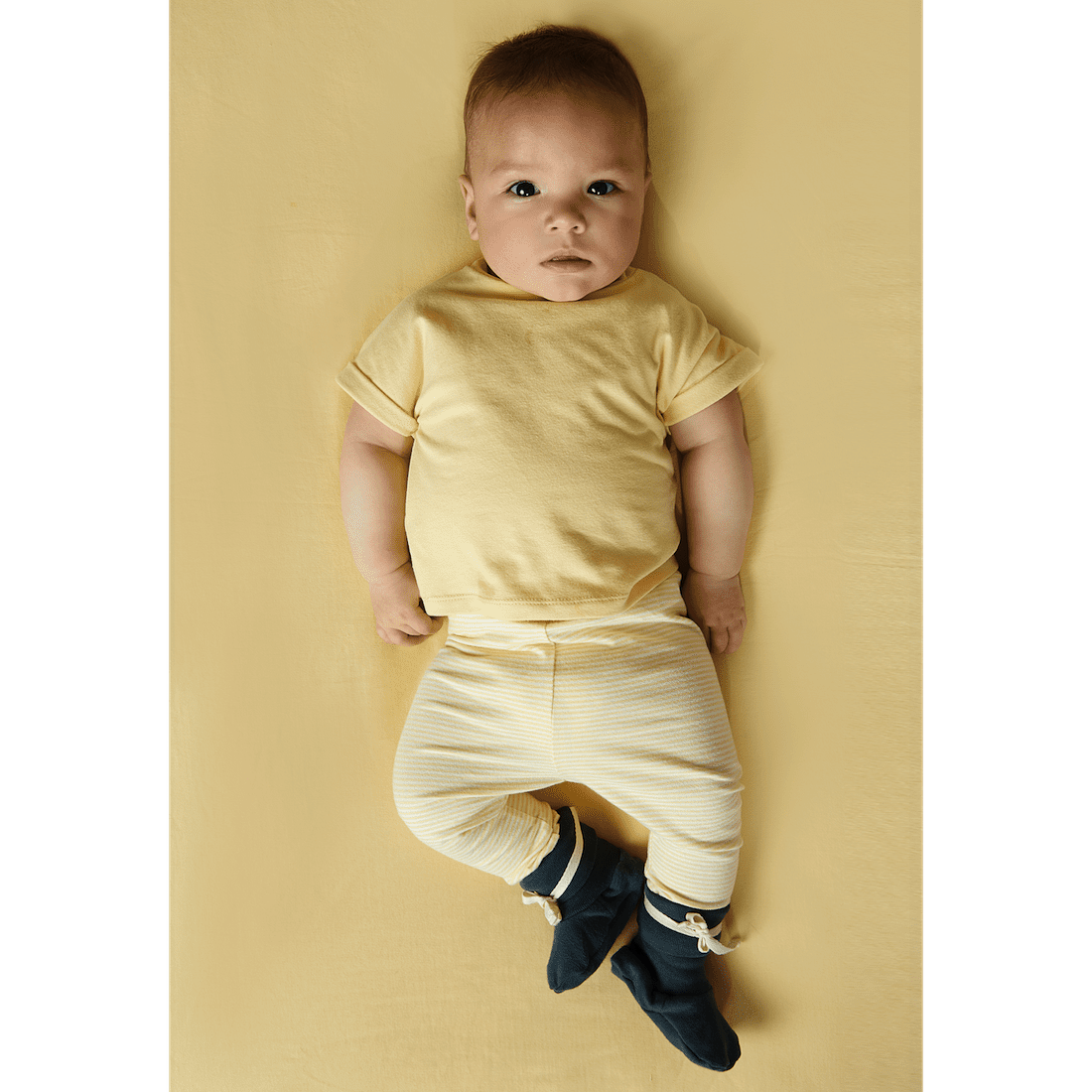 Rustic Clay Roll Up Tee & Grey Melange Leggings