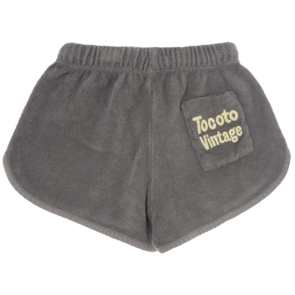 Plain Terry Ruffled Shorts