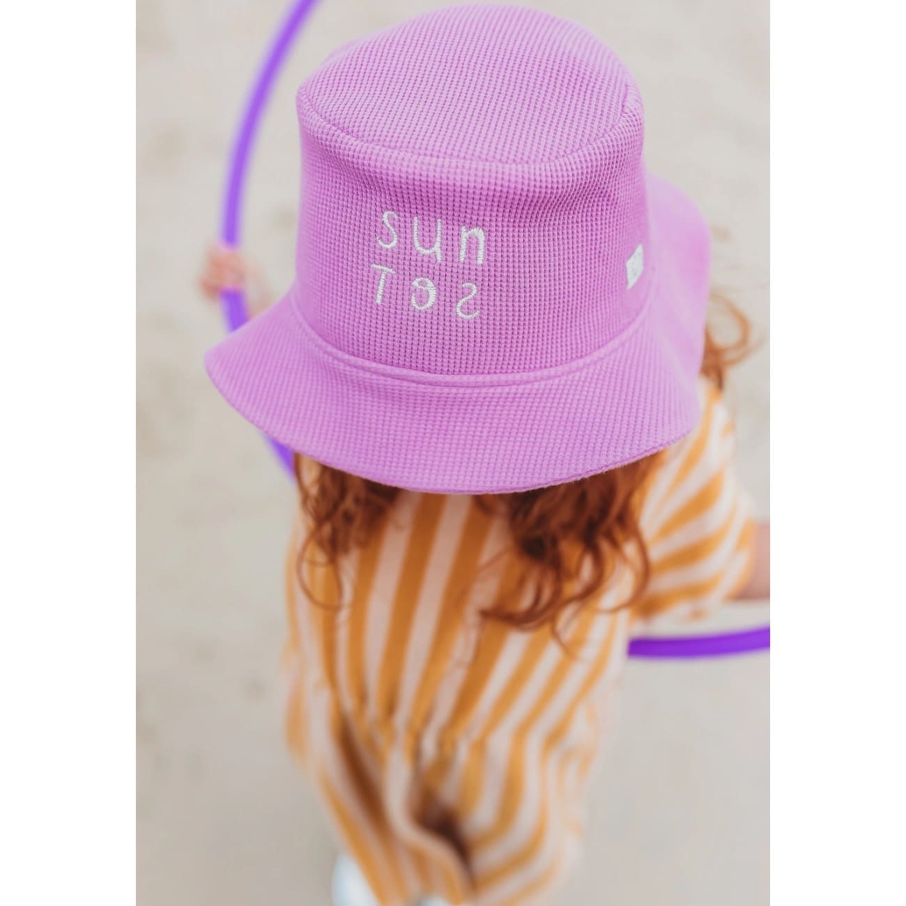 Bucket Hat Waffle Sunset