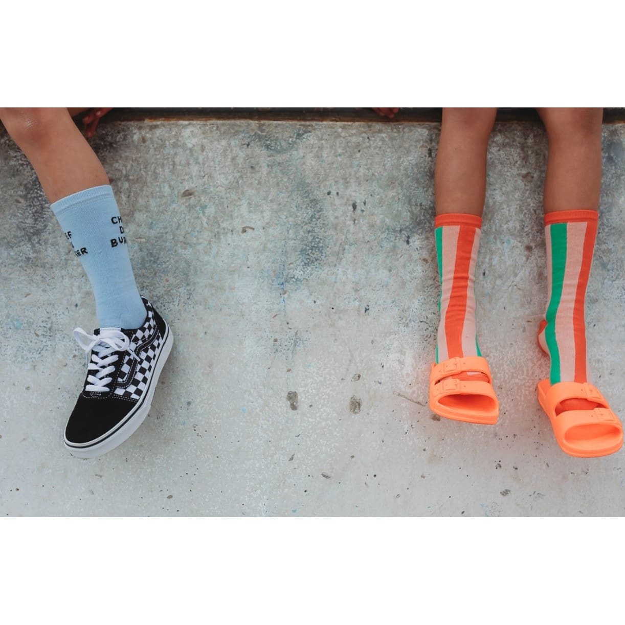 Socks Stripe Blossom