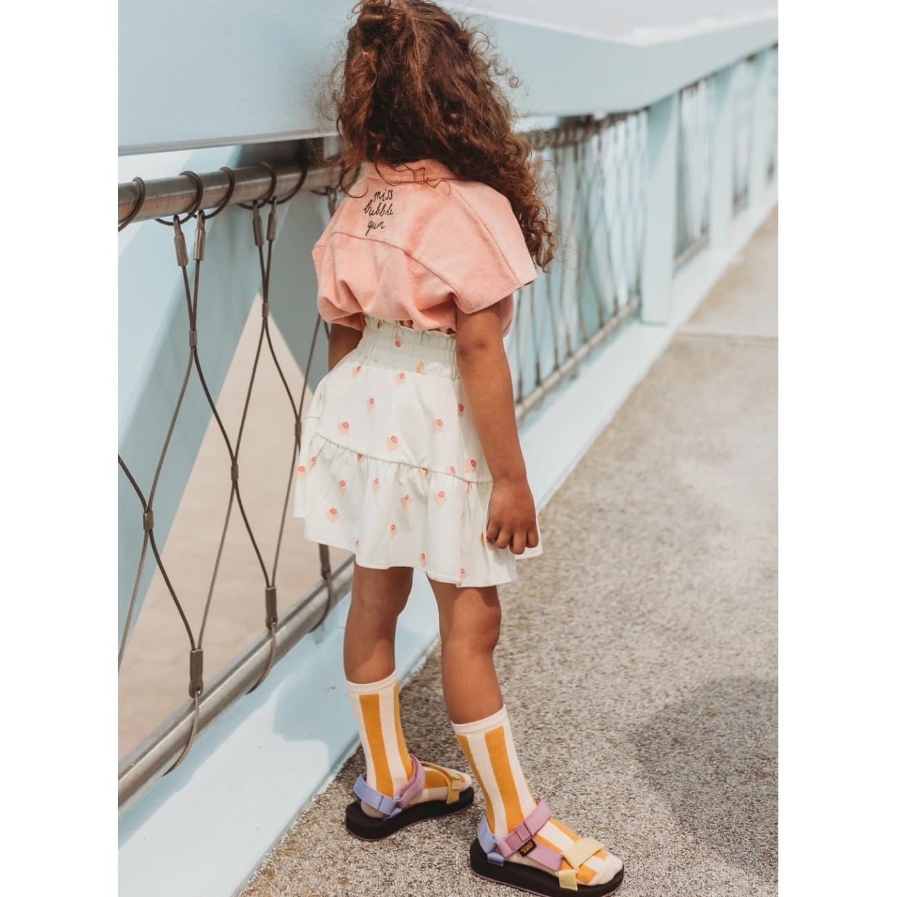 Smock Skirt Ice Cream Print