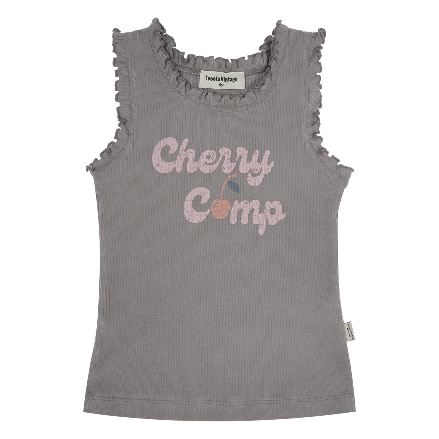 Sleeveless Top Cherry Camp