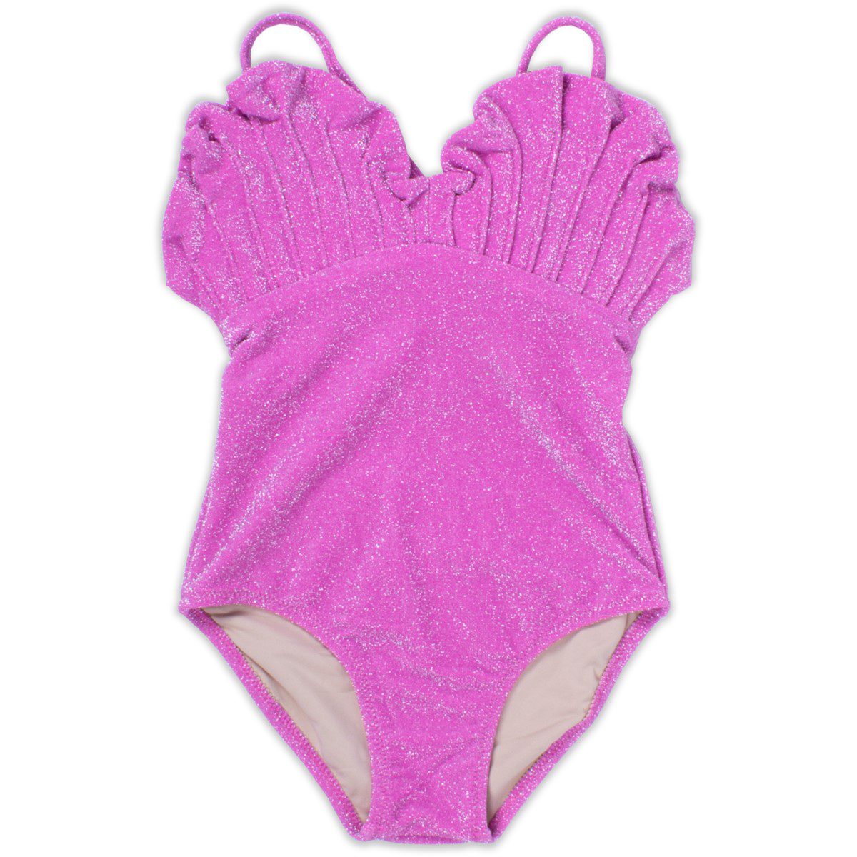 Mermaid Shell One Piece | Shimmer Pink
