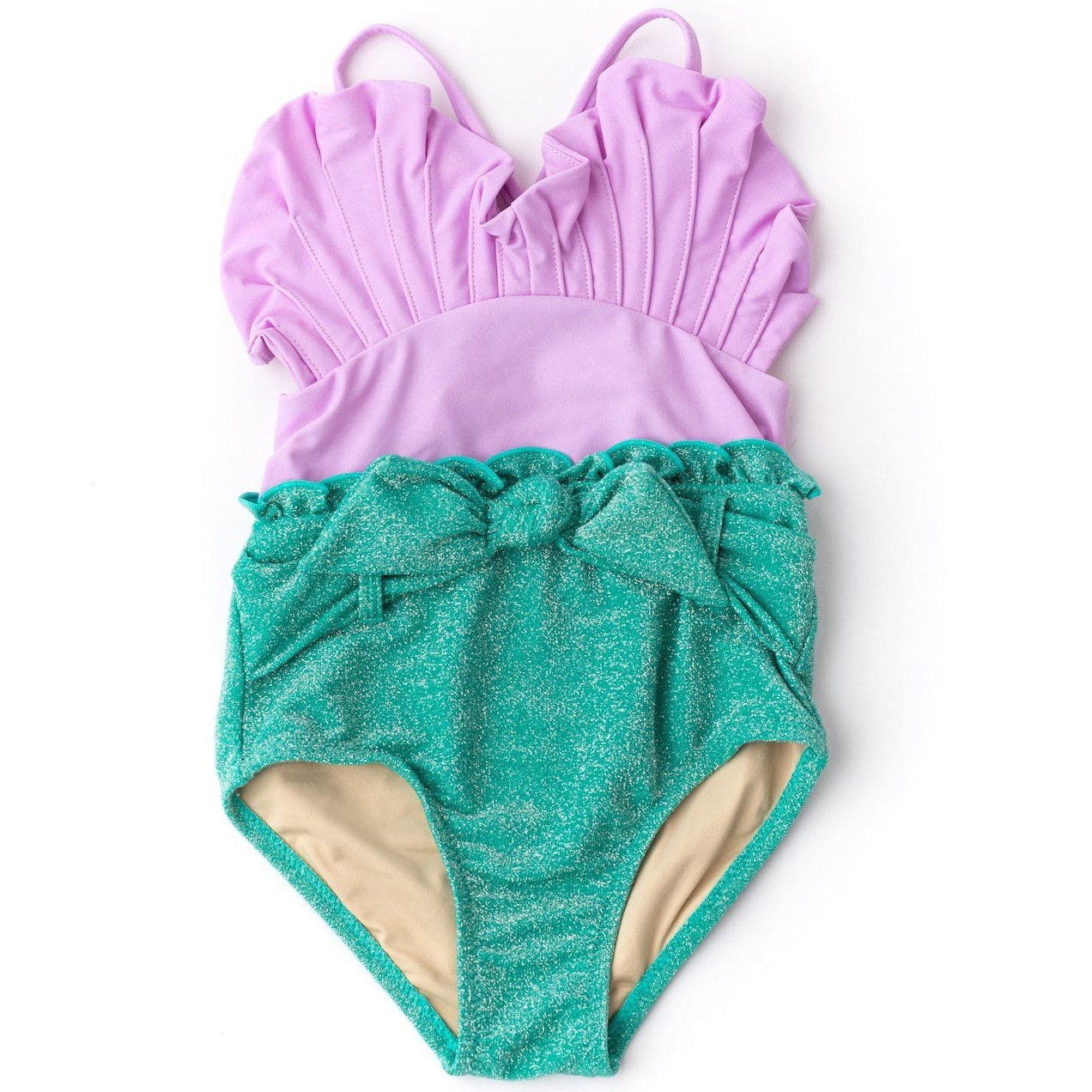 H2O Appear Shimmer Mermaid 1 Piece | Purple & Green