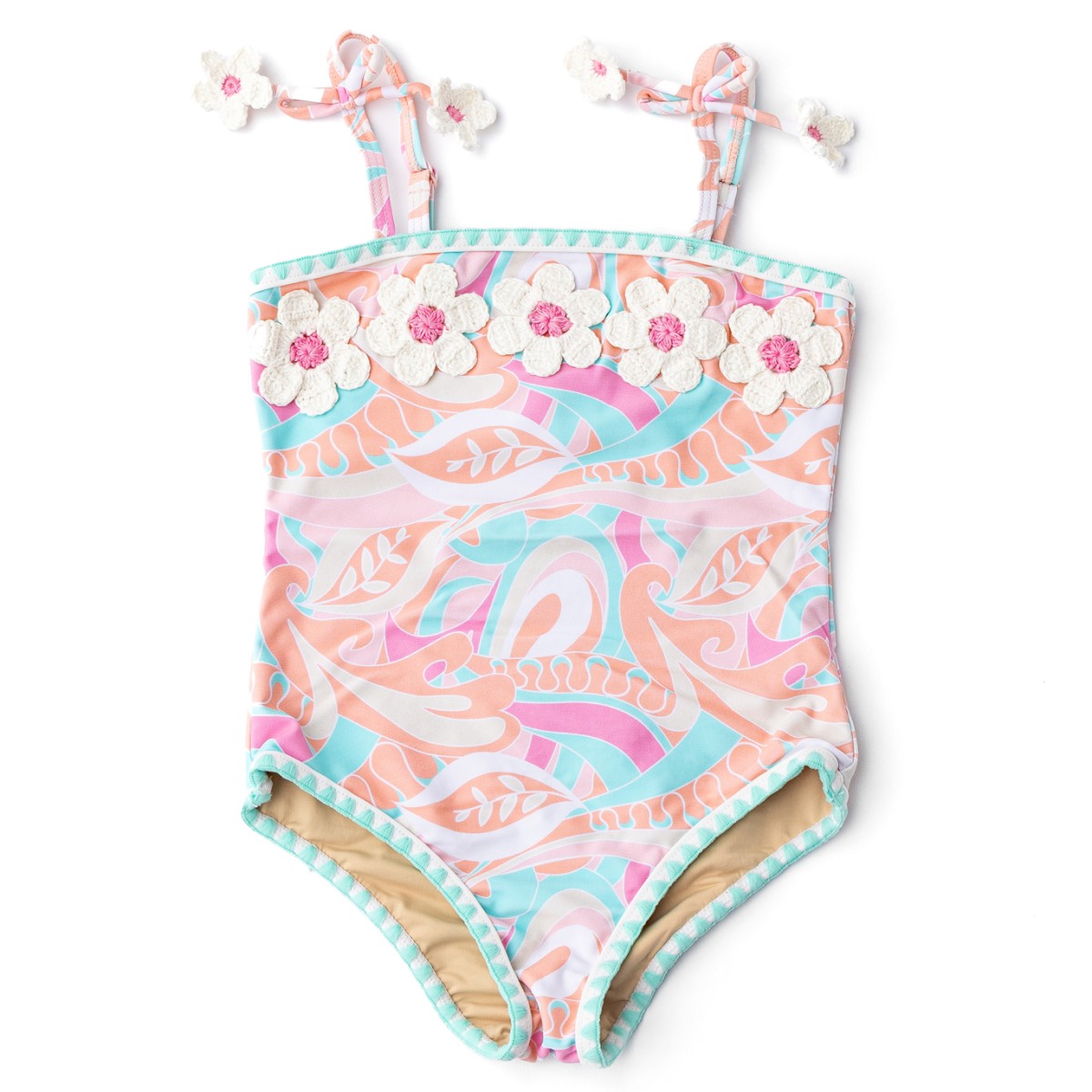 One Piece Crochet Pom Tutti Fruity