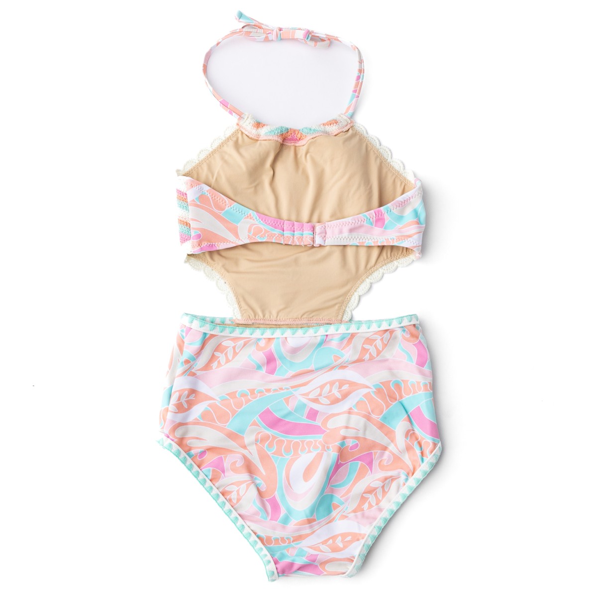 One Piece Crochet Halter Tutti Fruity