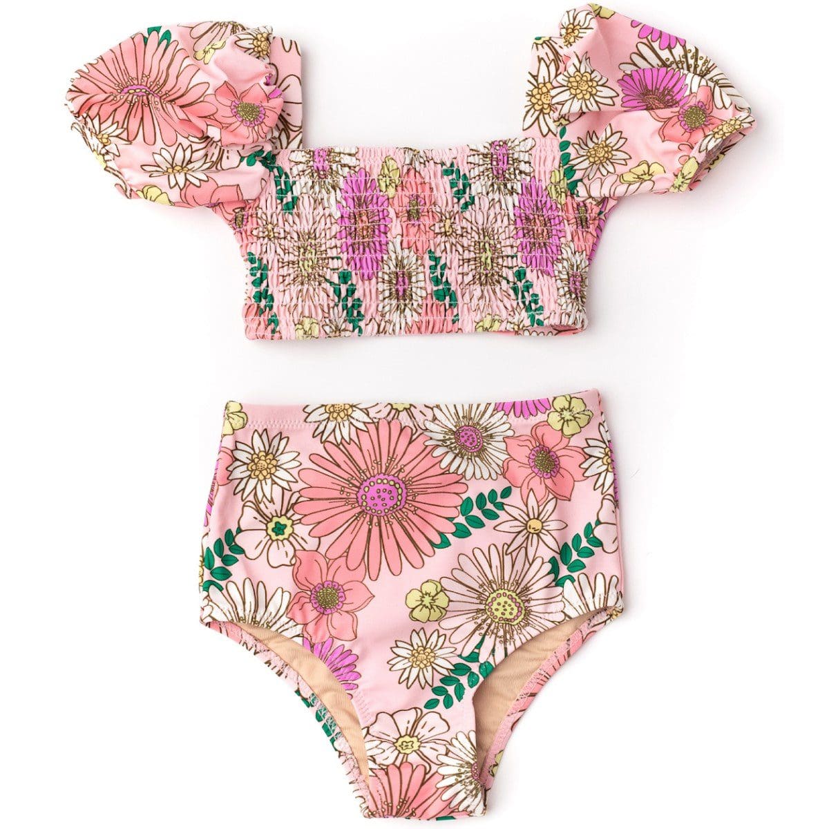 Smock High Waiste Bikini | Retro Blossom