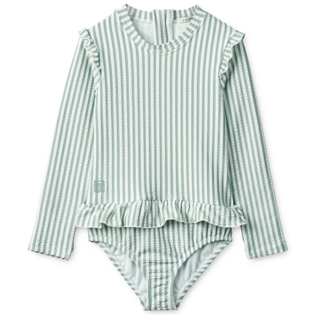 Sillie Seersucker Swimsuit | Y/D Stripe: Sea Blue/White