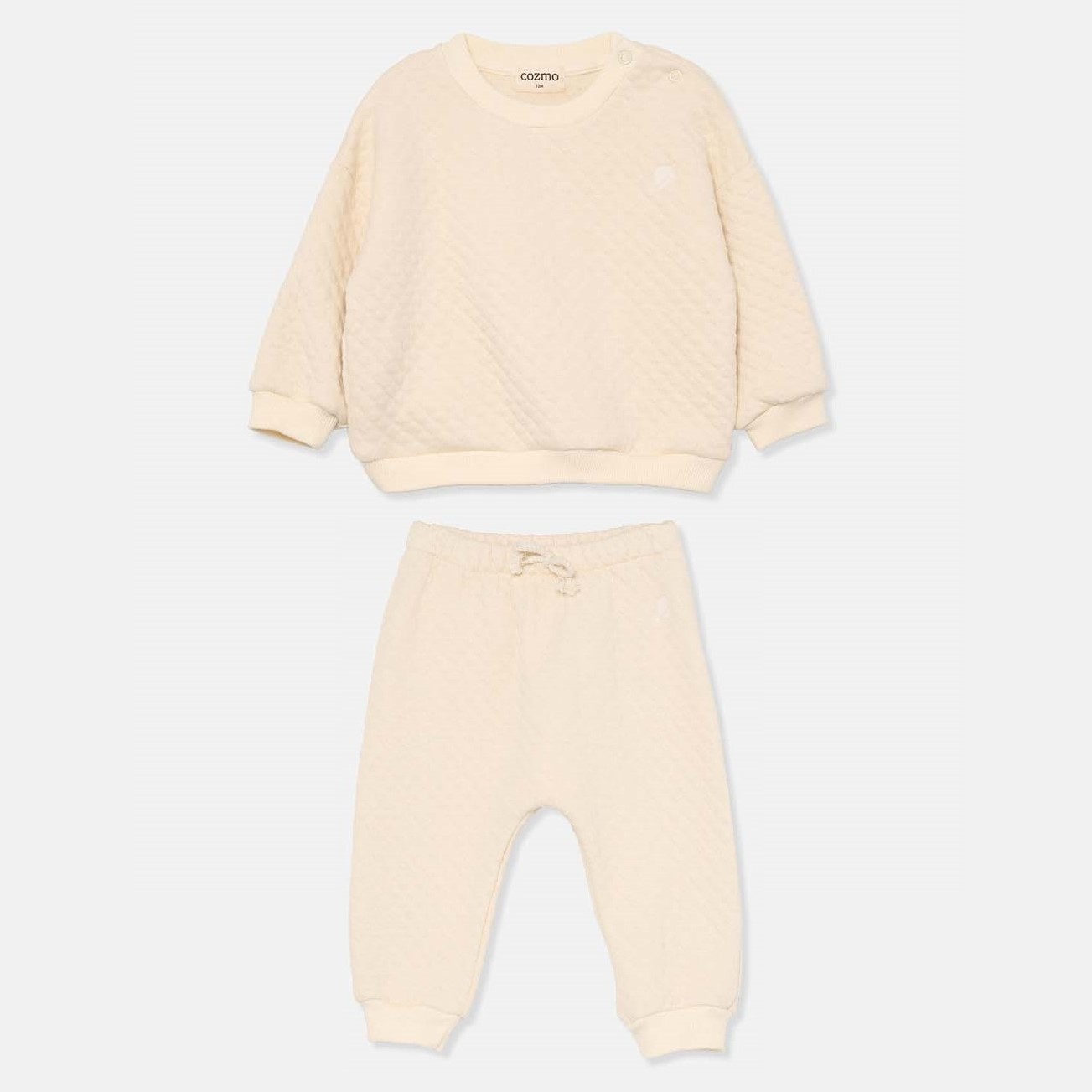 Simone Sweatshirt & Louis Pants | Diamond Quilt Ivory