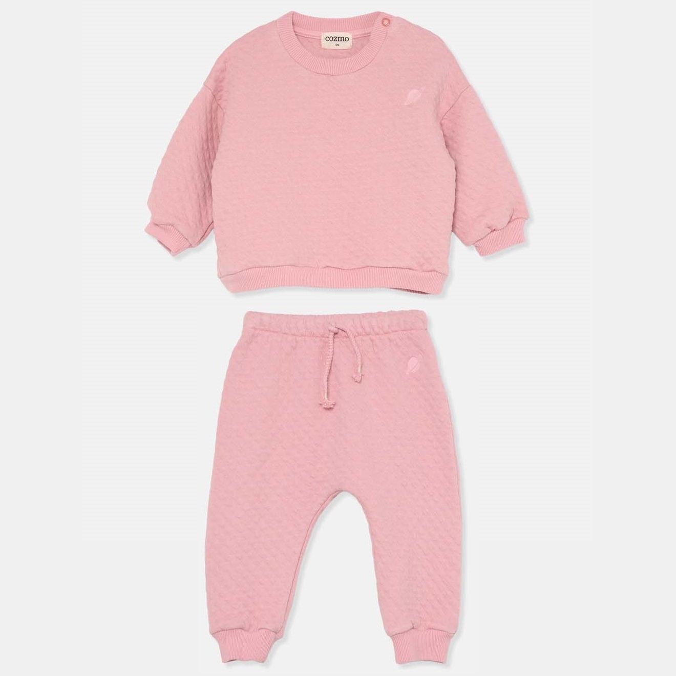 Simone Sweatshirt & Louis Pants | Diamond Quilt Pink