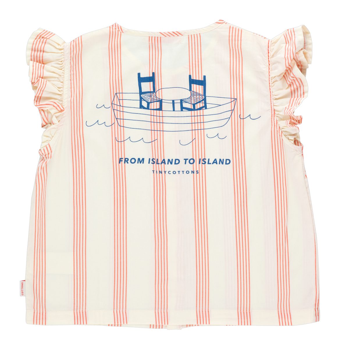 Sea Table Lines Crop Blouse & Tiny Short