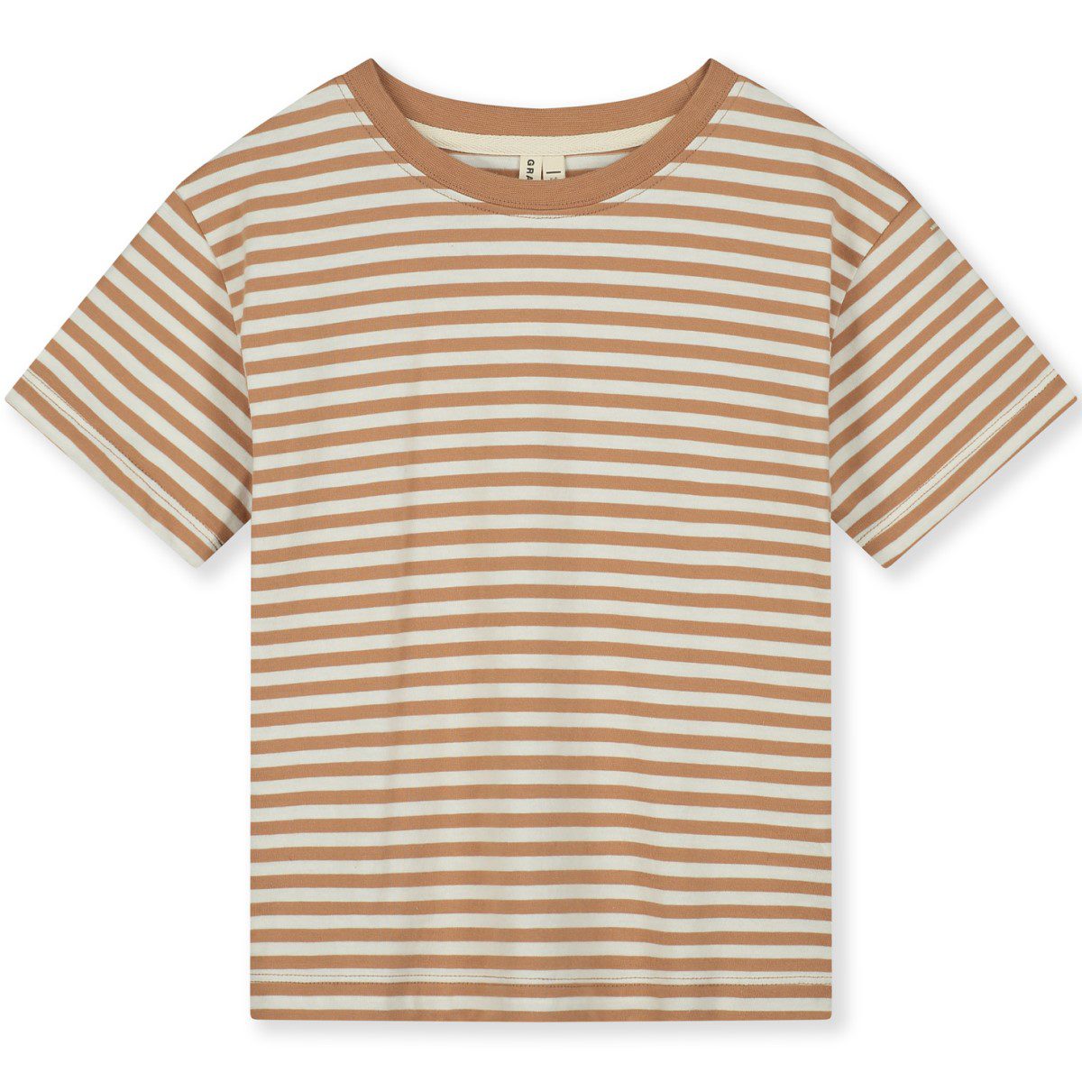 Biscuit/Off White Oversized Tee & Biscuit Sweat Shorts | Set