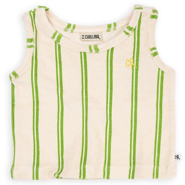 Tanktop Loose Fit | Stripes Green