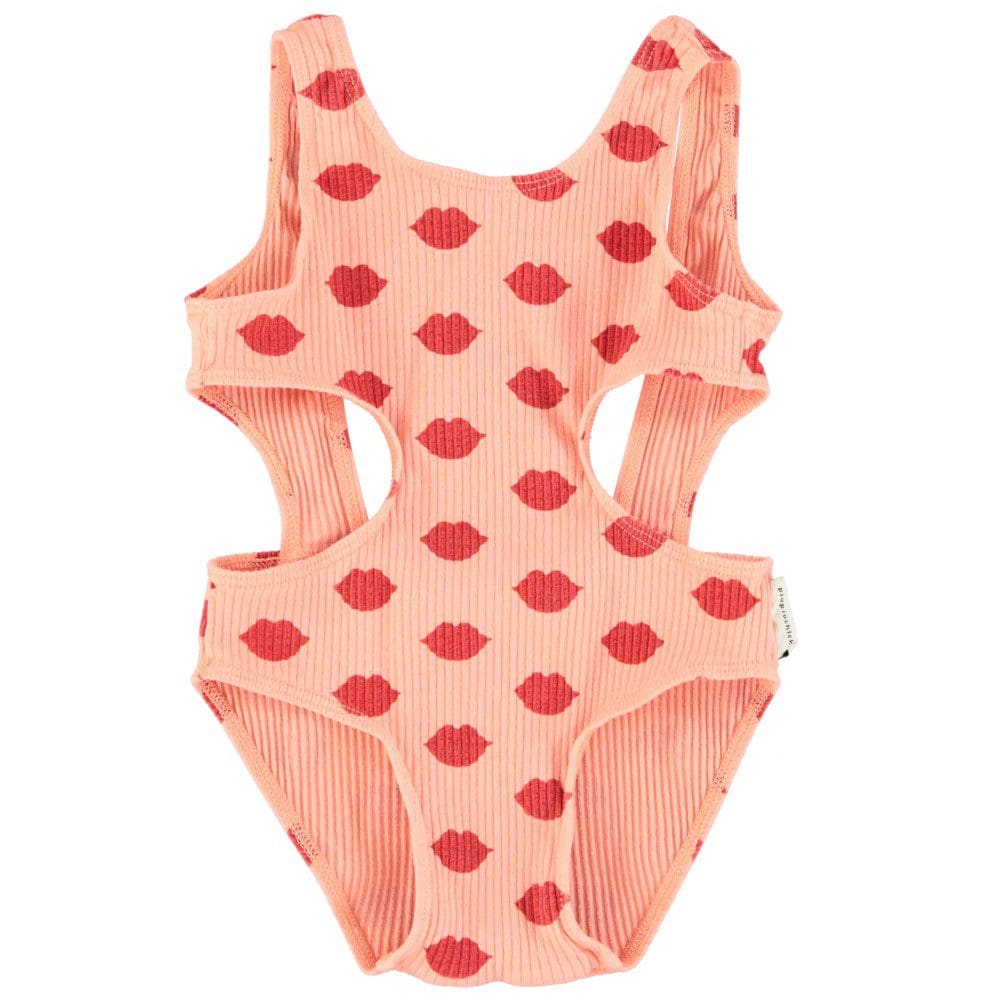 Trikini | Coral W/ Red Lips