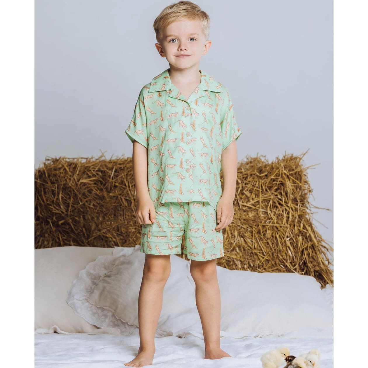 Pajama Aries | Green Cheetah