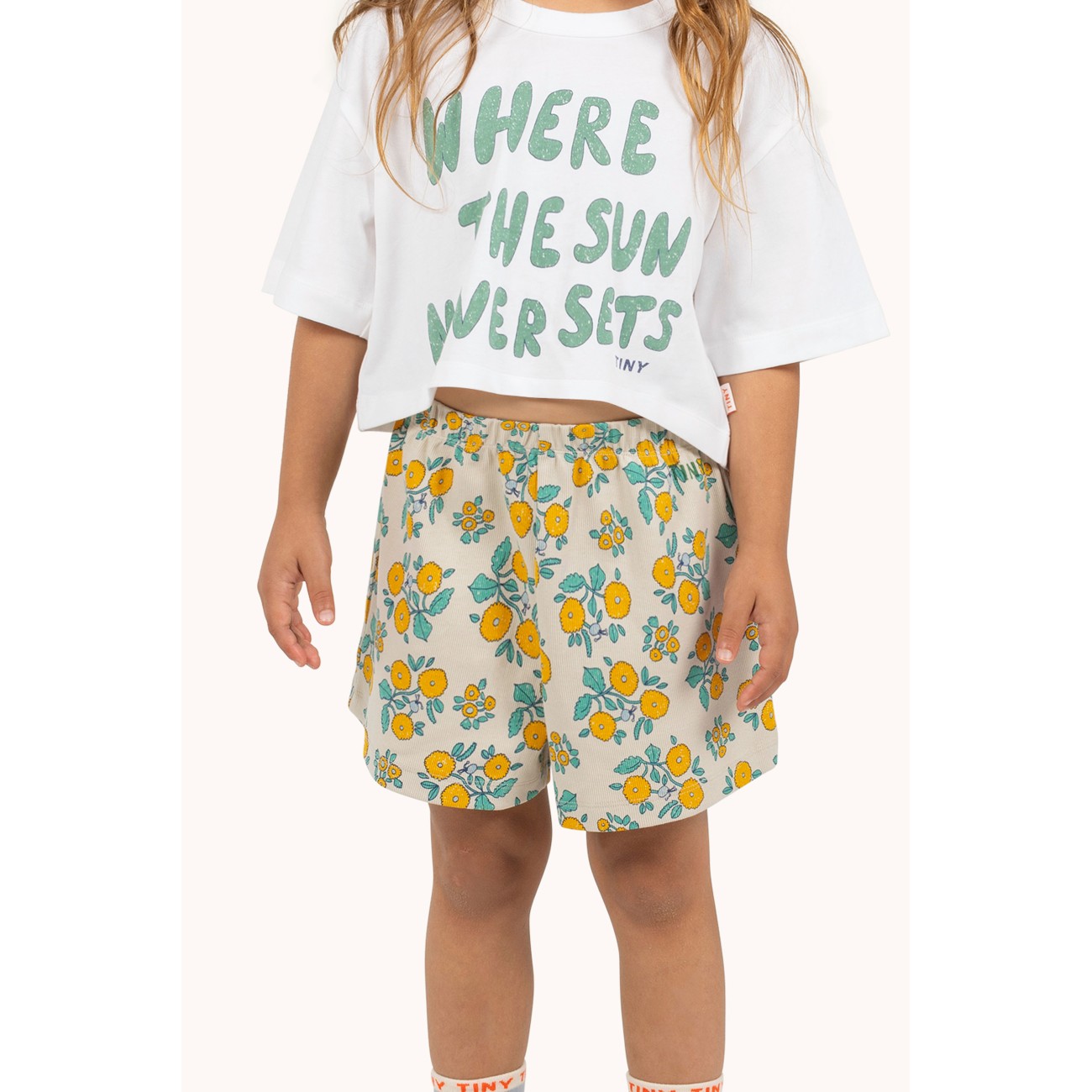 The Sun Graphic Crop Tee