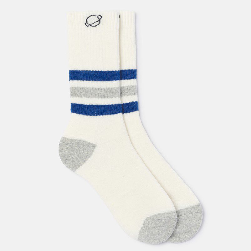 Stripe Melange Socks | Blue/Melange