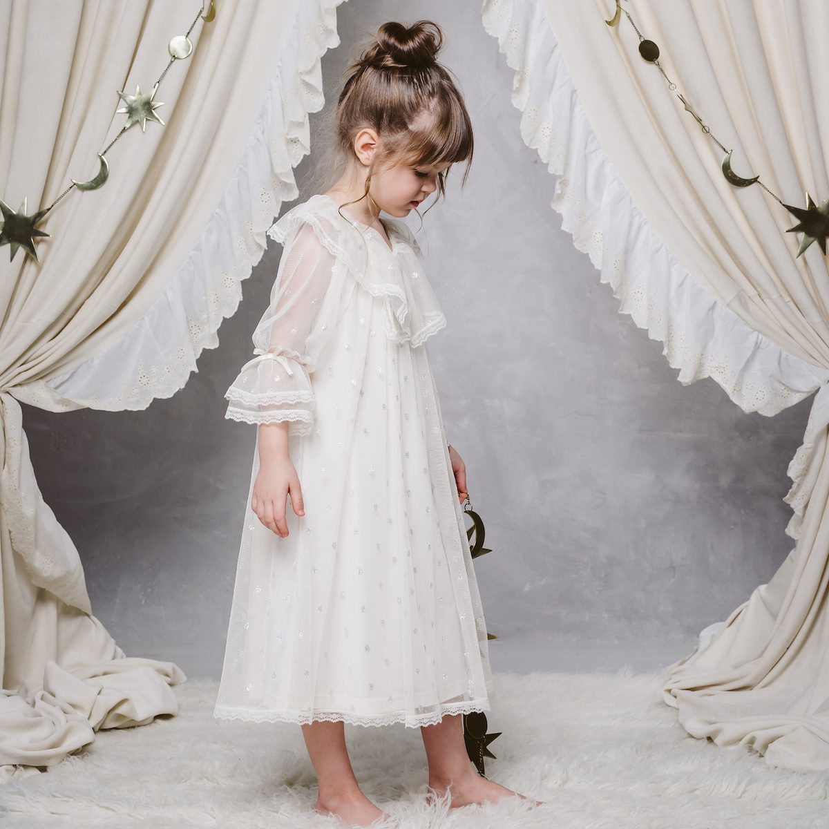 Sandra Tulle Nightdress| Ivory