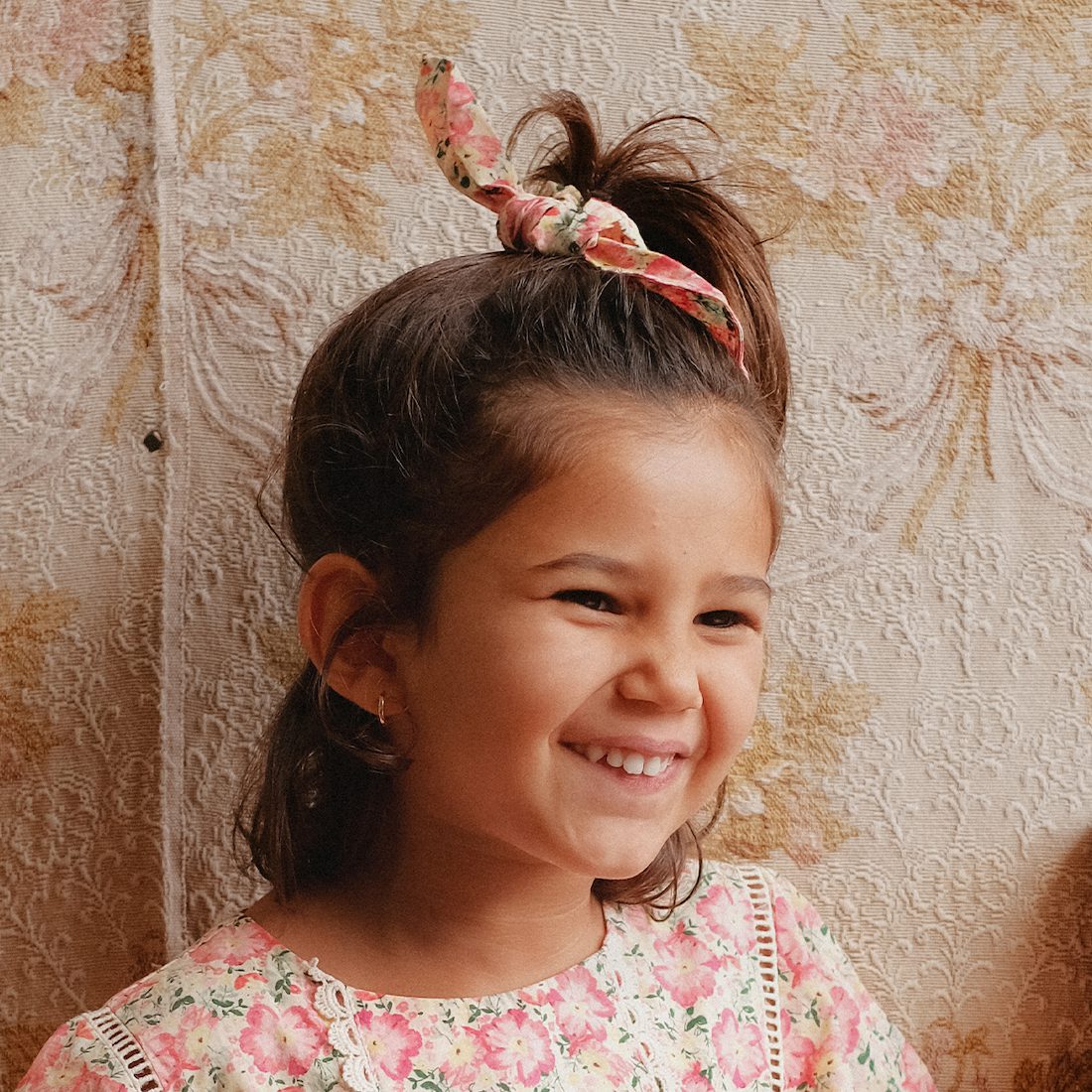 Scrunchie Kimmi Pink Meadow