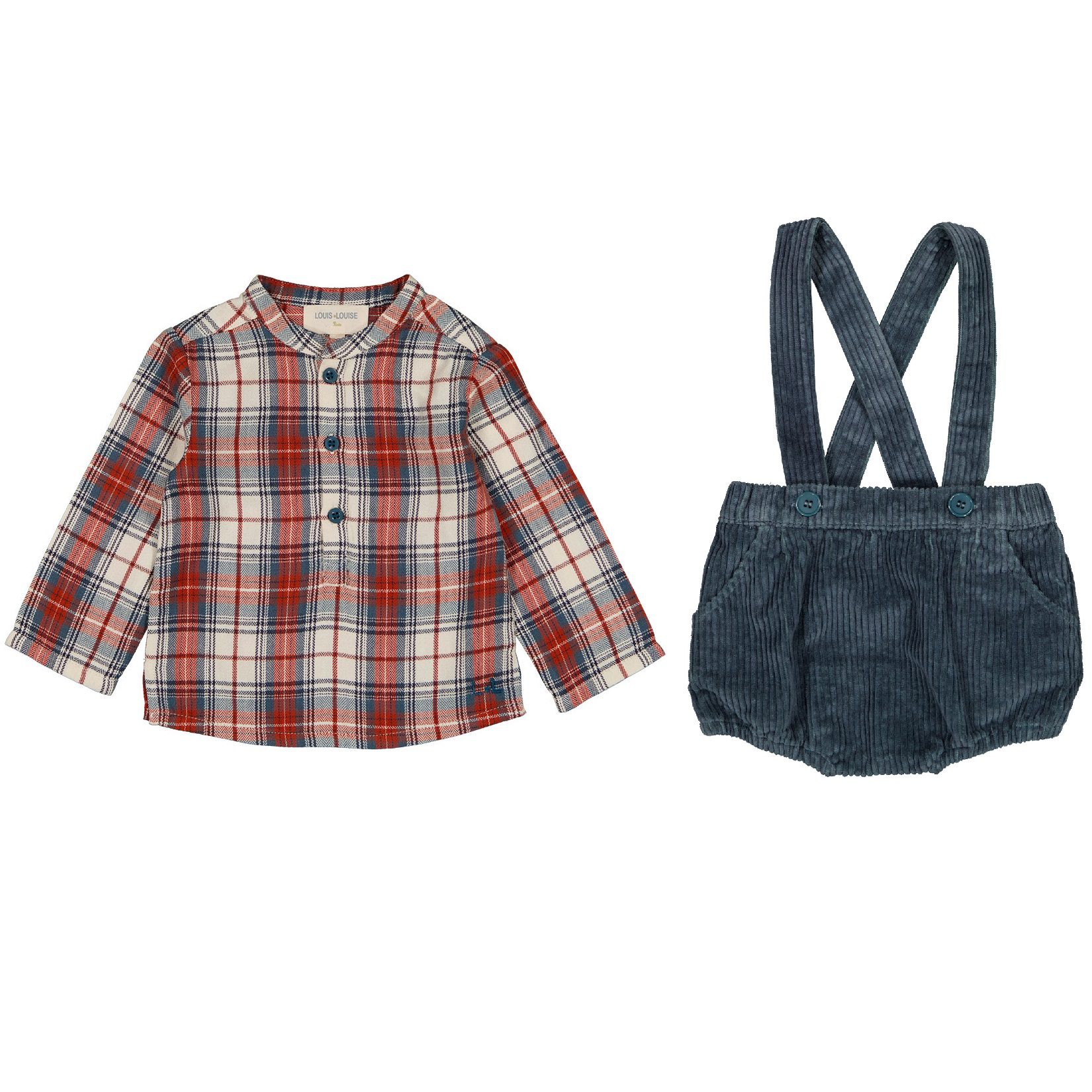 Shirt Grand Pere Tartan & Bloomer Alphonse Curduroy
