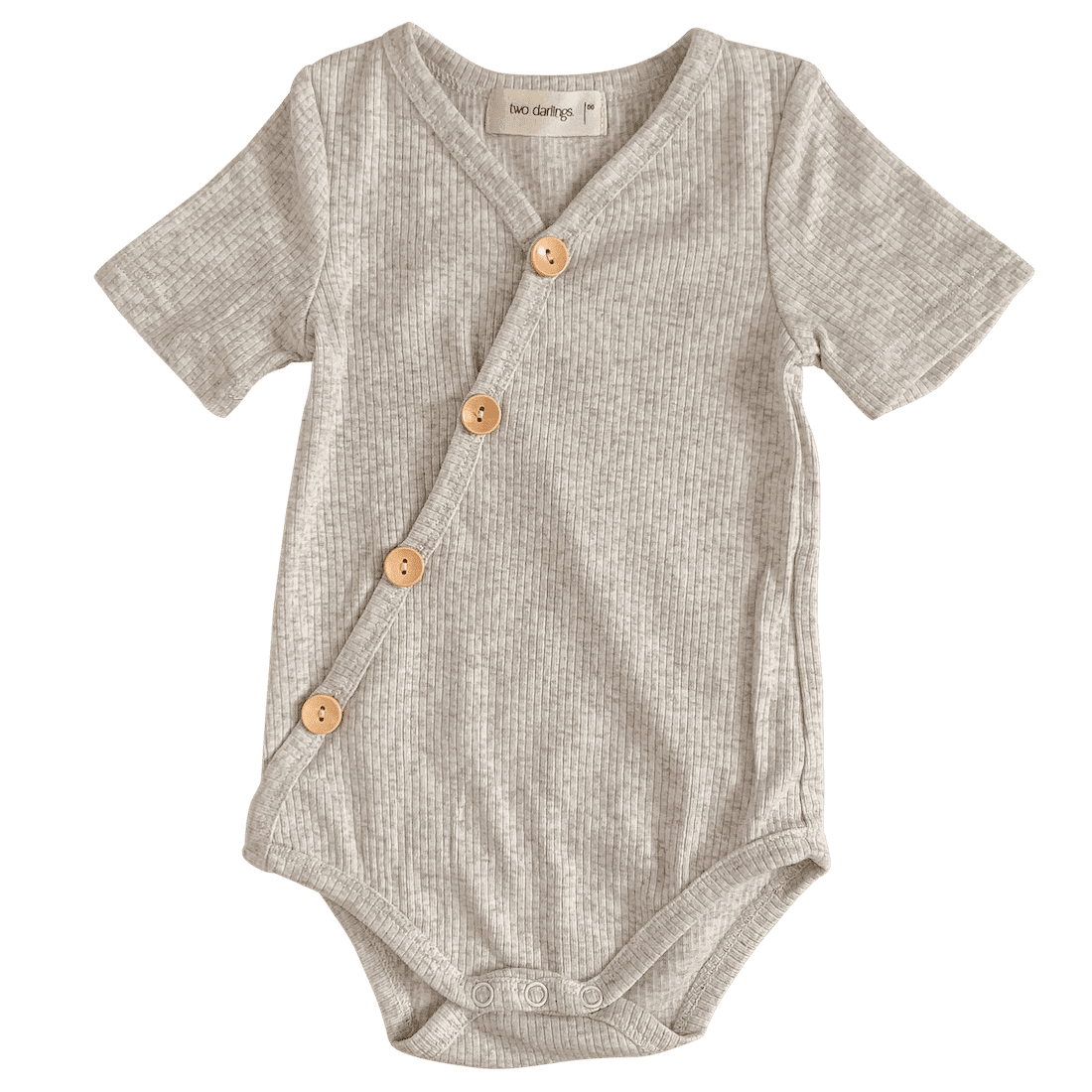 Short  Sleeve Bodysuit | Grey