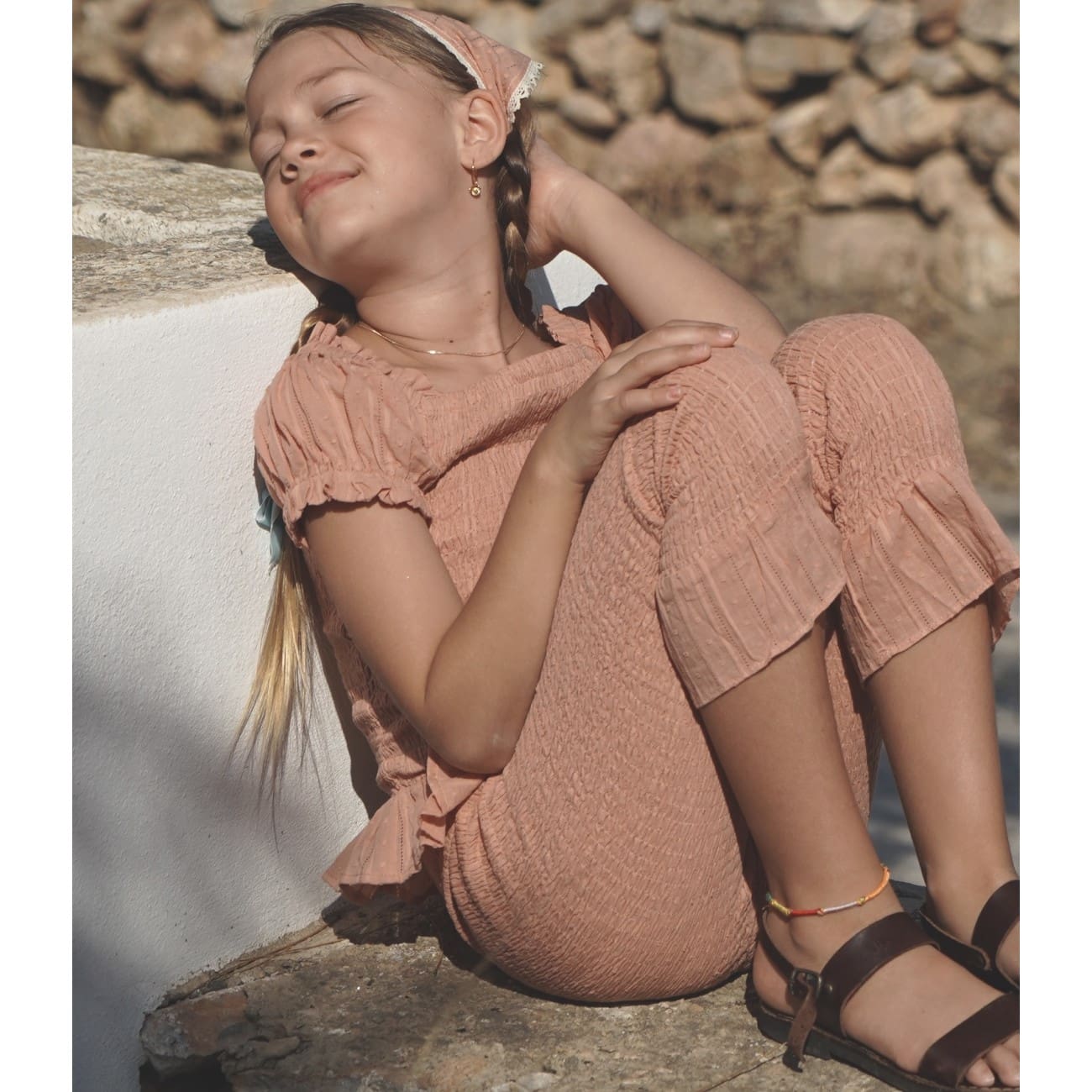 Sirene Blouse & Zadie Pant | Antique Coral Broderie