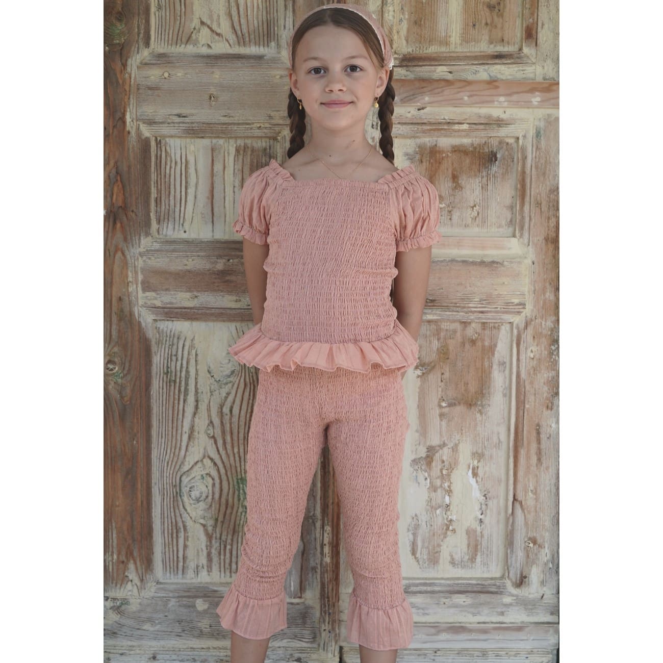 Sirene Blouse & Zadie Pant | Antique Coral Broderie