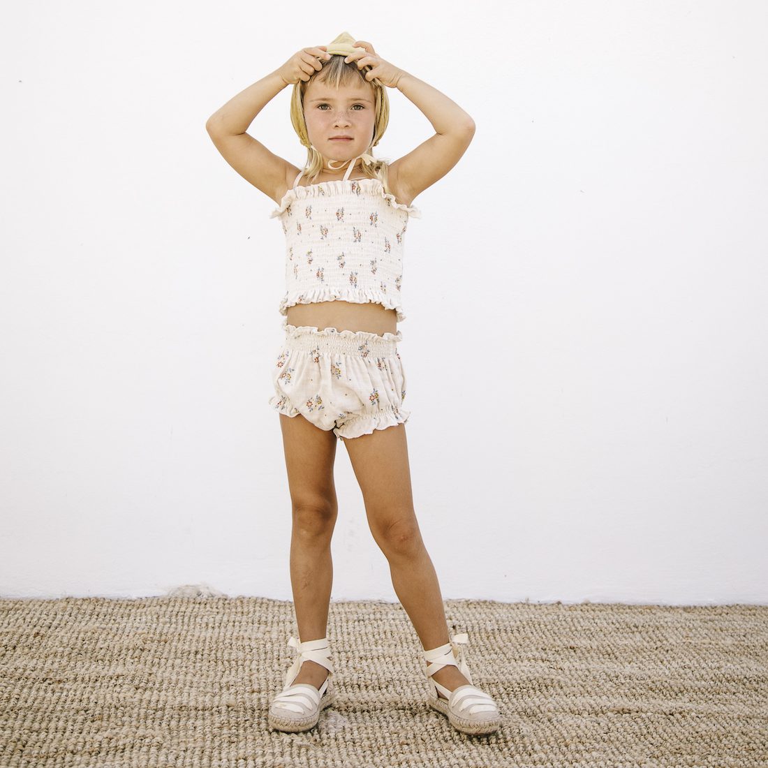 Smocked Baby Bloomer | Summer Blossom